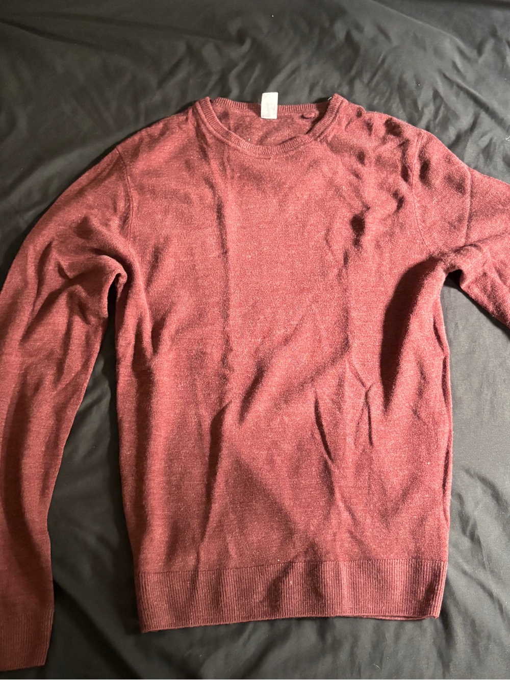 Men's Crewneck Sweater in Burgundy